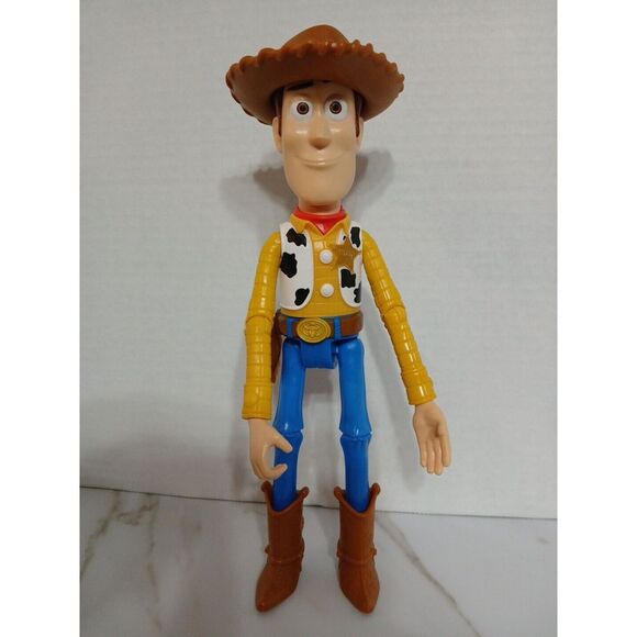 Disney Pixar Toy Story Sheriff Woody 9" Poseable Action Figure Mattel with Hat - Picture 1 of 4